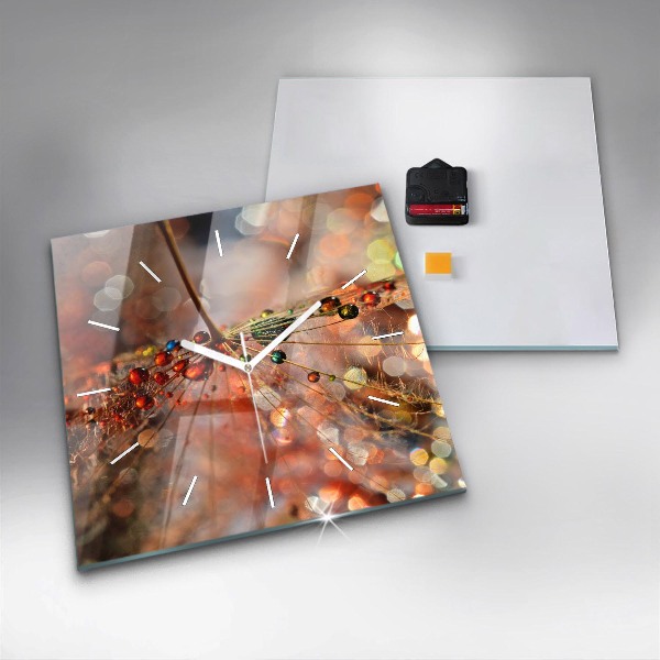 Reloj de pared cuadrado Soplador con rocío