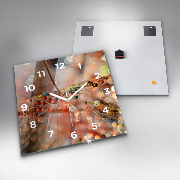 Reloj de pared cuadrado Soplador con rocío