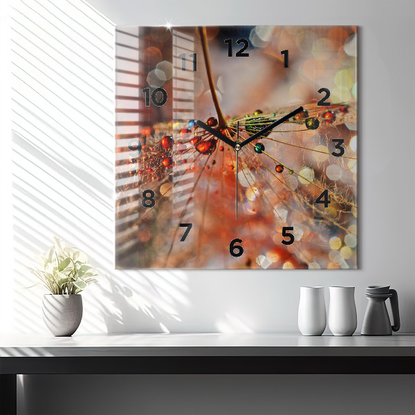 Reloj de pared cuadrado Soplador con rocío