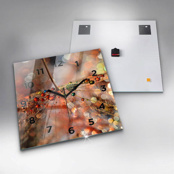 Reloj de pared cuadrado Soplador con rocío