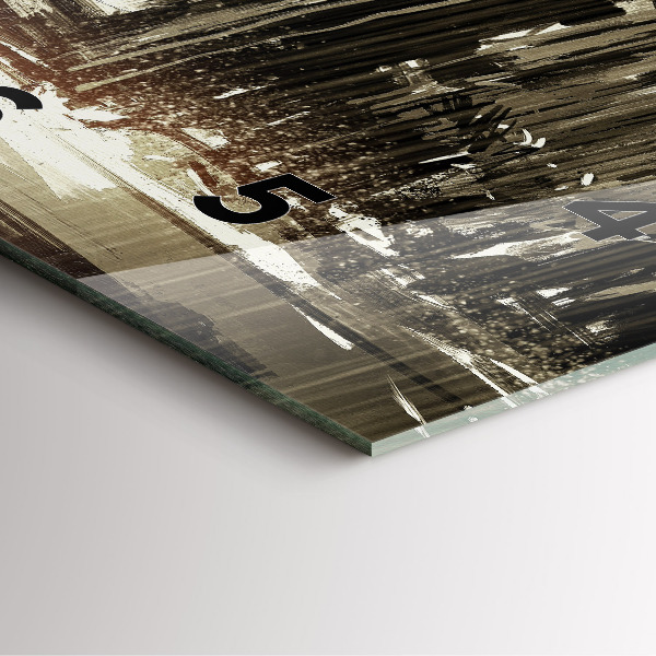 Reloj cuadrado Mujer en una noche lluviosa