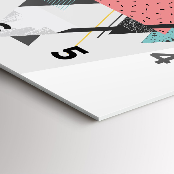 Reloj cuadrado Patrón geométrico