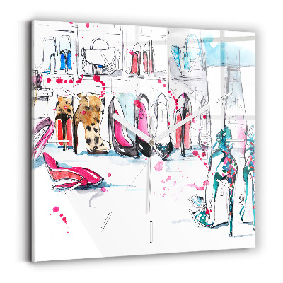 Reloj de pared cuadrado Elemento de feminidad