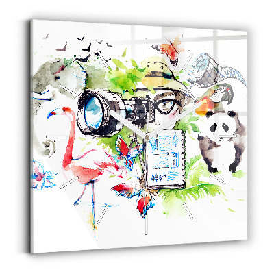 Reloj cuadrado Zoólogo