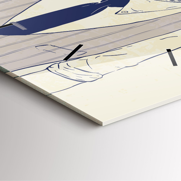 Reloj cuadrado Hombre con barba