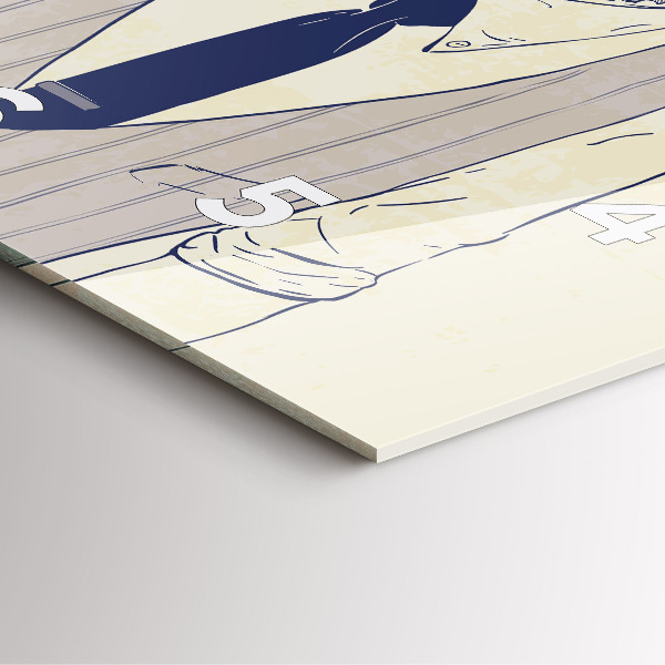 Reloj cuadrado Hombre con barba