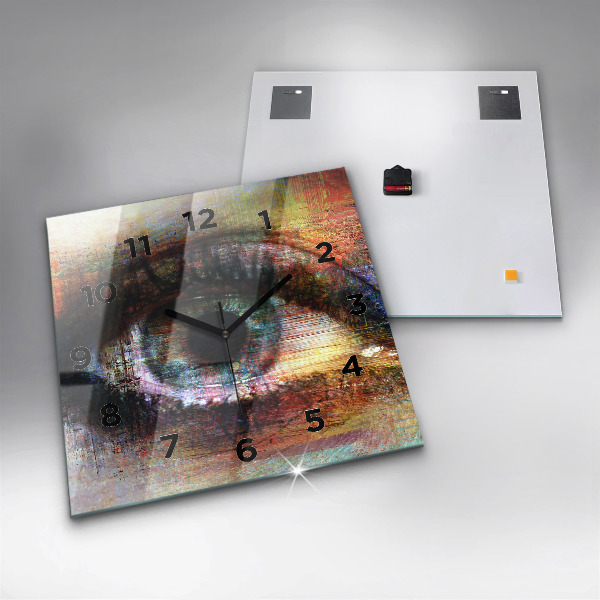 Reloj cuadrado Arte callejero Ojo