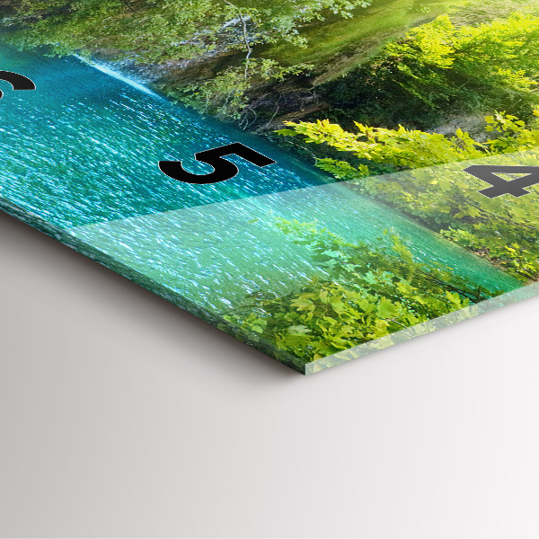 Reloj de pared cuadrado Paisaje lagunar