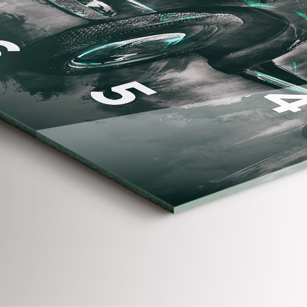 Reloj de pared cuadrado Coche antiguo