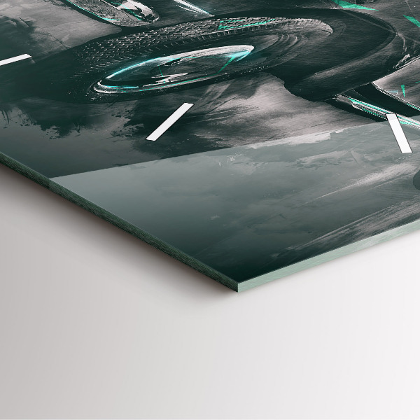 Reloj de pared cuadrado Coche antiguo