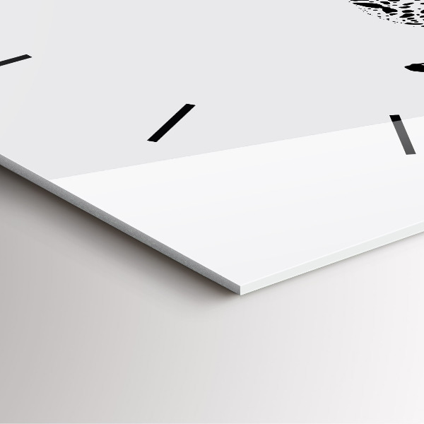 Reloj de pared cuadrado Silueta de una pantera