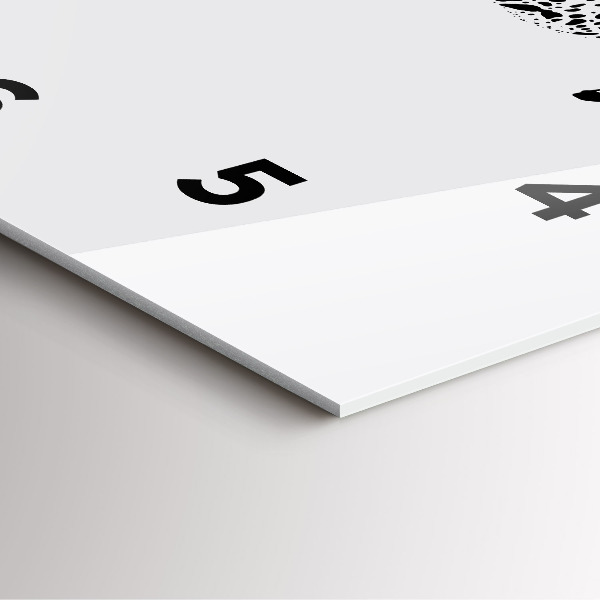 Reloj de pared cuadrado Silueta de una pantera