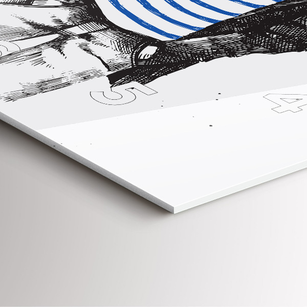 Reloj de pared cuadrado Perro en cuerpo humano