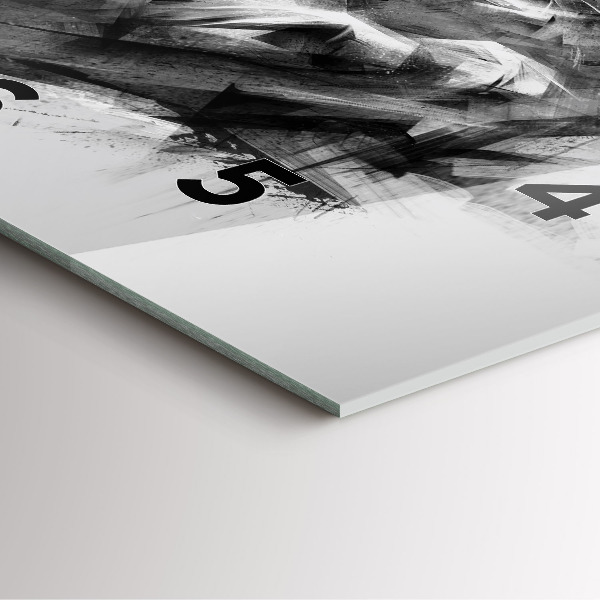 Reloj de pared cuadrado León pintado