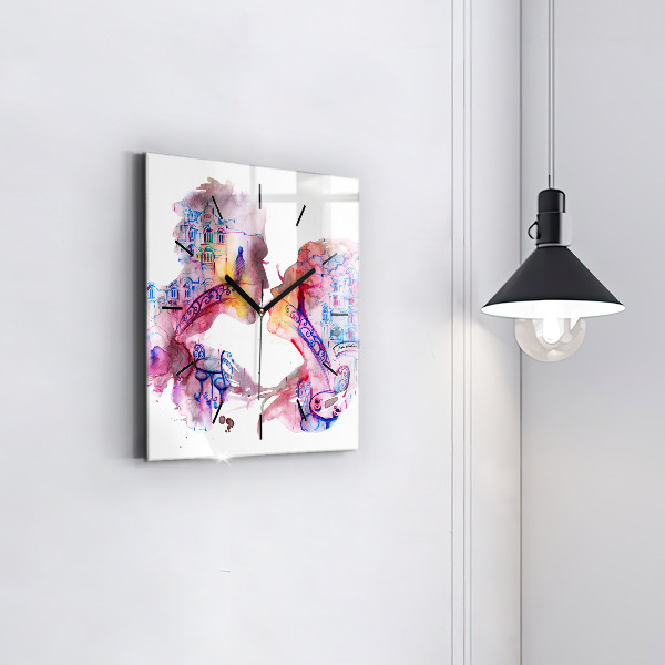 Reloj de pared cuadrado Dos Cuerpos Un Alma