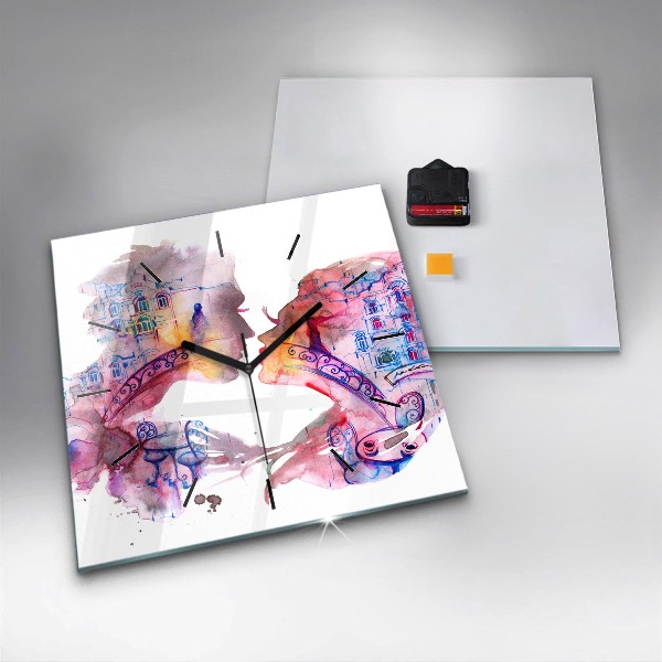 Reloj de pared cuadrado Dos Cuerpos Un Alma