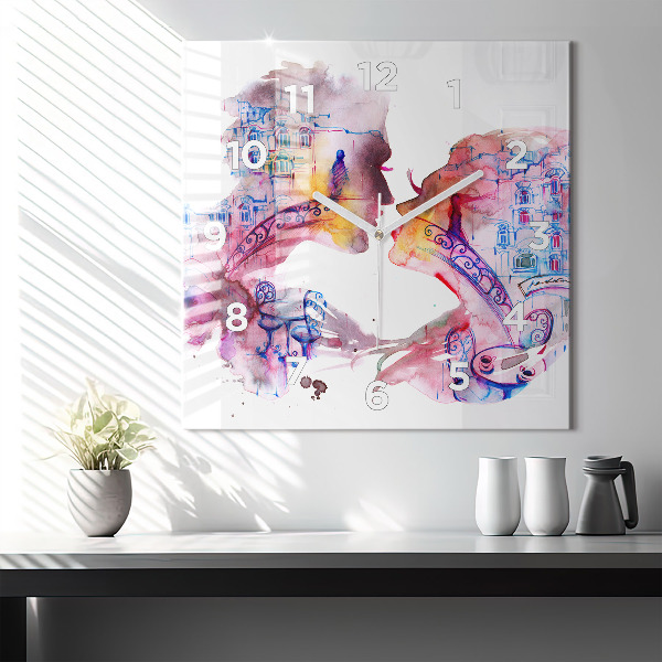 Reloj de pared cuadrado Dos Cuerpos Un Alma