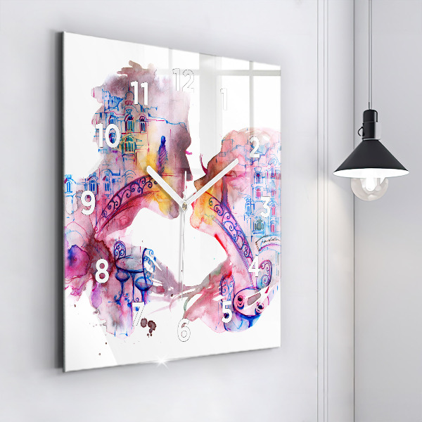 Reloj de pared cuadrado Dos Cuerpos Un Alma