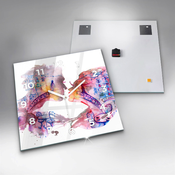 Reloj de pared cuadrado Dos Cuerpos Un Alma