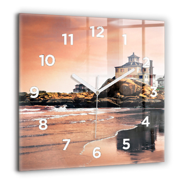 Reloj de pared cuadrado Costa de Sherman