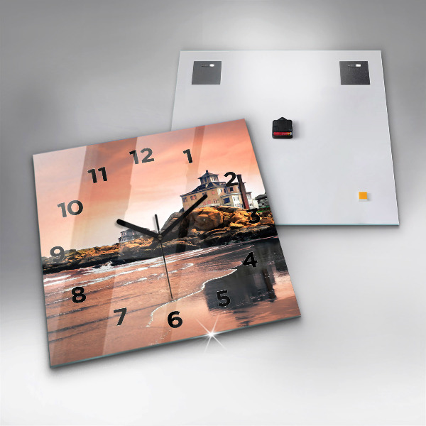 Reloj de pared cuadrado Costa de Sherman