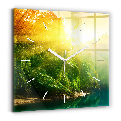 Reloj de pared cuadrado Naturaleza tranquila