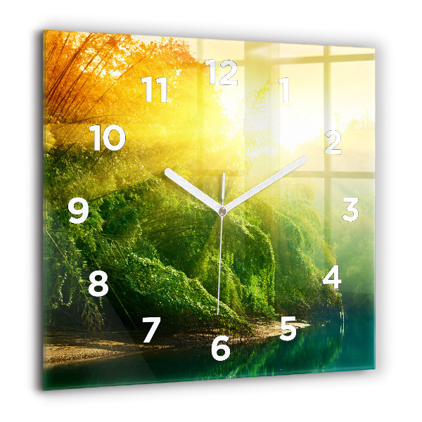Reloj de pared cuadrado Naturaleza tranquila