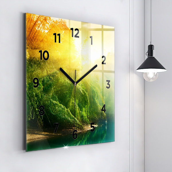 Reloj de pared cuadrado Naturaleza tranquila