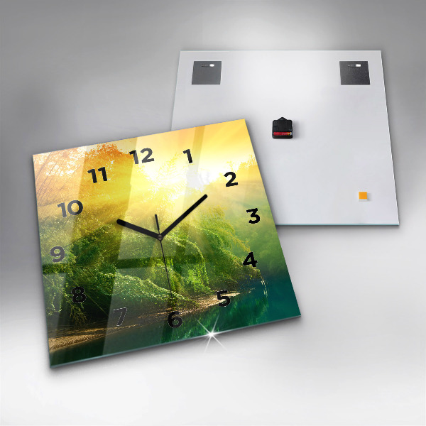 Reloj de pared cuadrado Naturaleza tranquila
