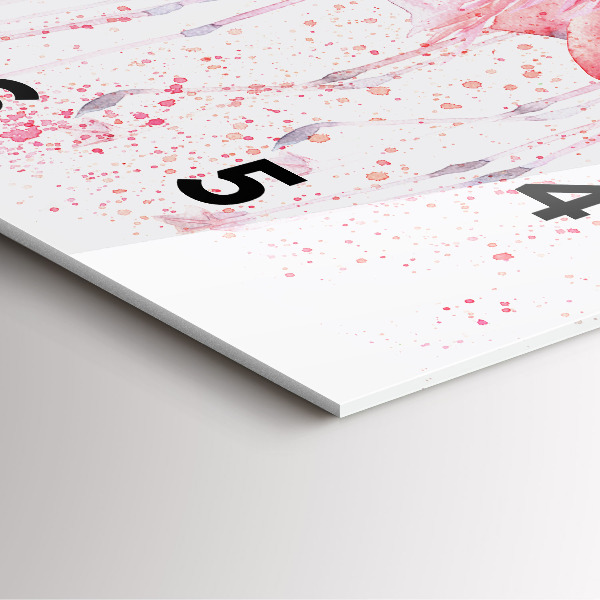 Reloj de pared cuadrado Grupo de flamencos