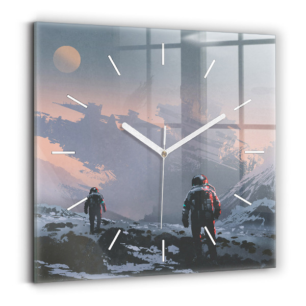 Reloj cuadrado Astronautas Vía Láctea
