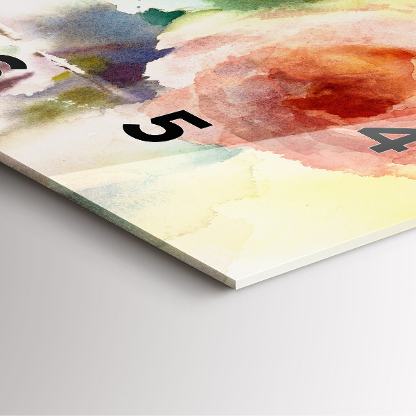 Reloj cuadrado Visualización de la naturaleza