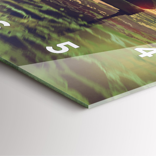 Reloj de pared cuadrado Concierto en la playa