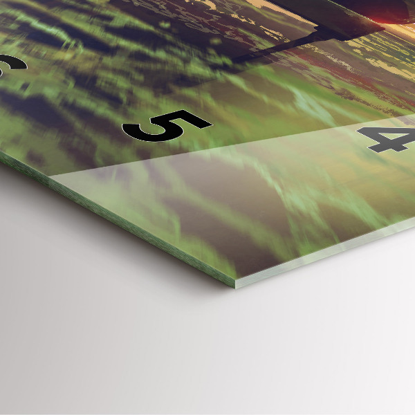 Reloj de pared cuadrado Concierto en la playa