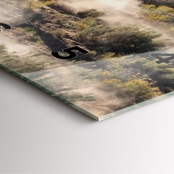 Reloj de pared cuadrado Manada de caballos a toda velocidad