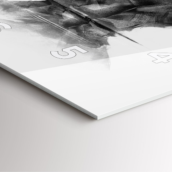 Reloj de pared cuadrado Dibujo oso