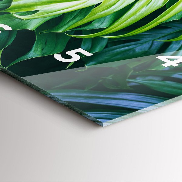 Reloj cuadrado El lado tropical de la naturaleza