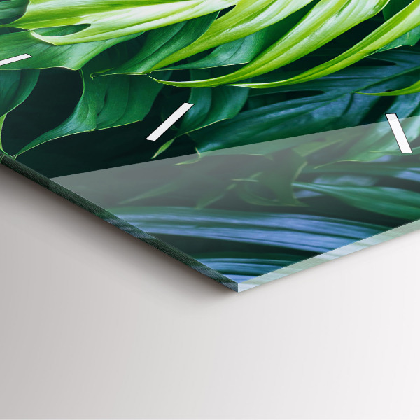 Reloj cuadrado El lado tropical de la naturaleza