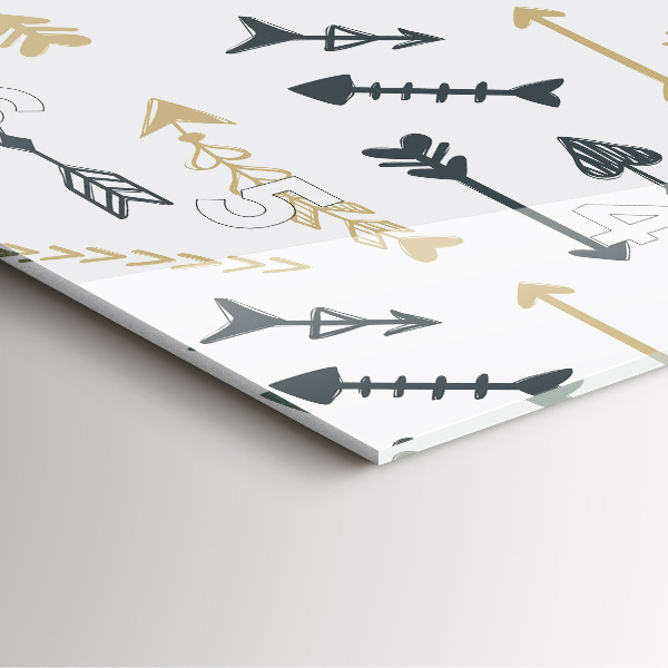 Reloj de pared cuadrado Patrón geométrico de hipster