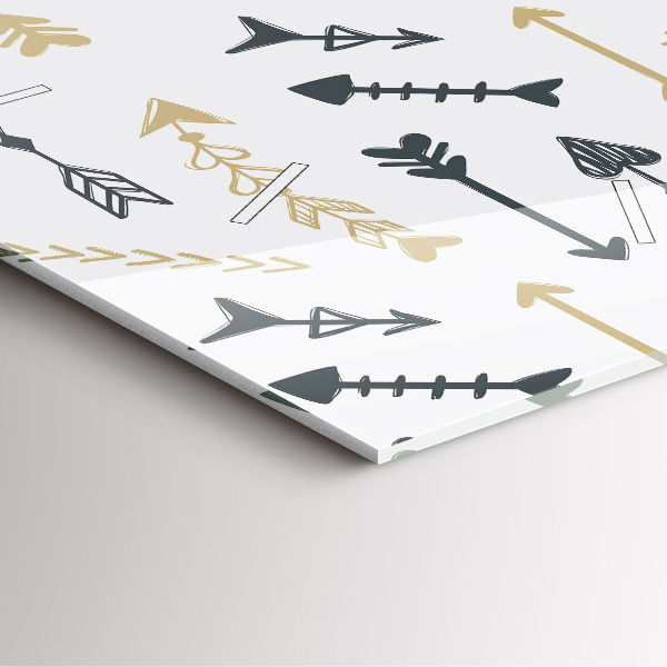 Reloj de pared cuadrado Patrón geométrico de hipster