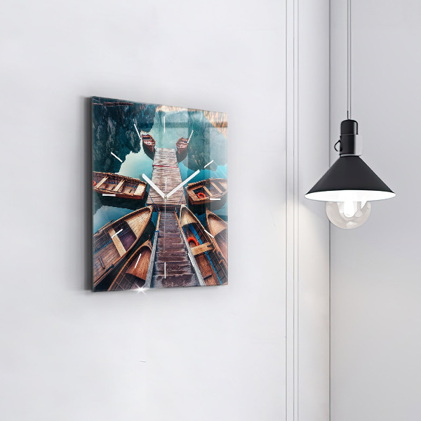 Reloj cuadrado Plataforma y lago