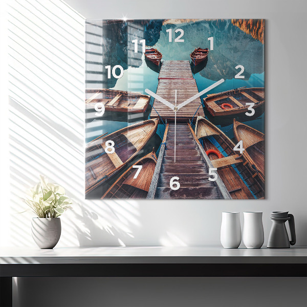 Reloj cuadrado Plataforma y lago