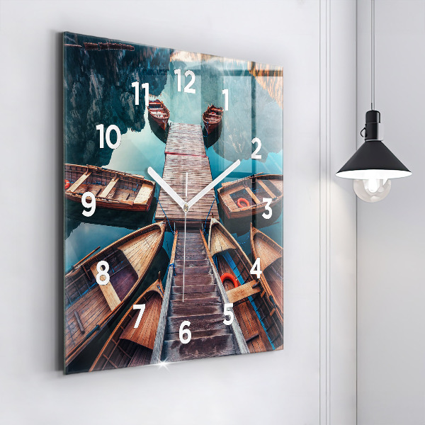 Reloj cuadrado Plataforma y lago