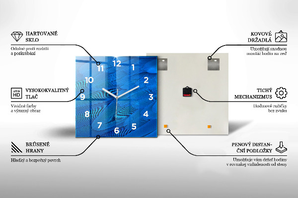 Reloj cuadrado Plataforma y lago