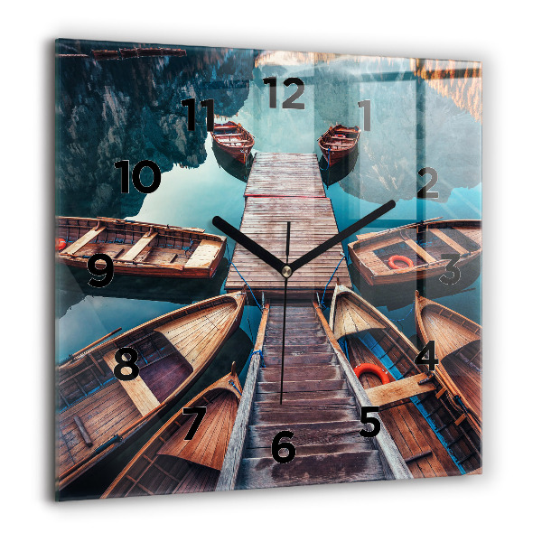Reloj cuadrado Plataforma y lago