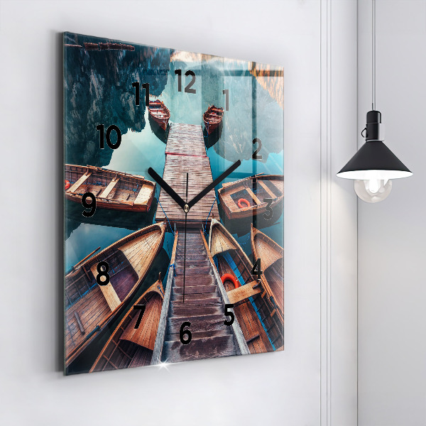 Reloj cuadrado Plataforma y lago