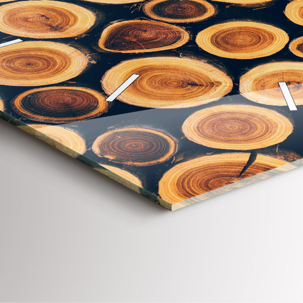 Reloj de pared cuadrado Madera