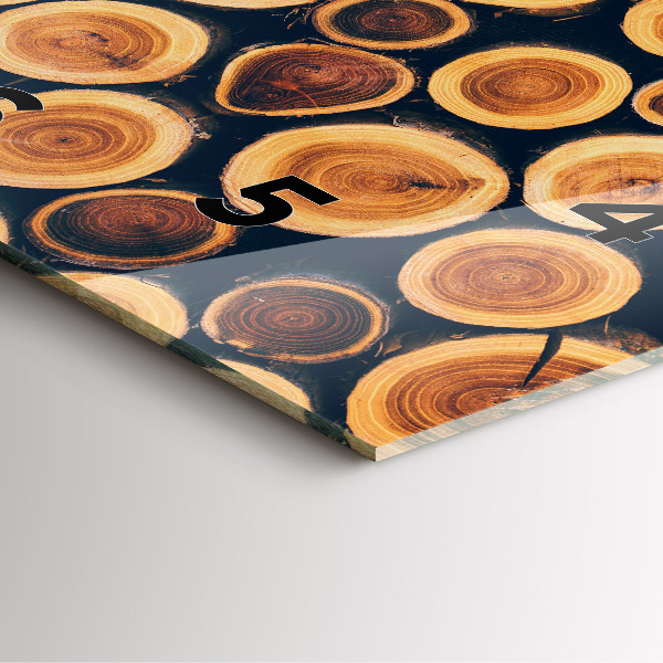 Reloj de pared cuadrado Madera