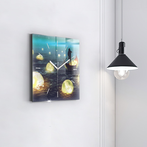 Reloj de pared cuadrado Abstracción