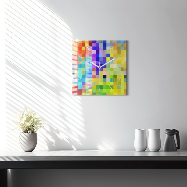 Reloj cuadrado Composición de cuadrados